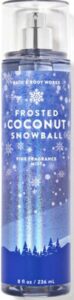 Bath & Body Works Frosted Coconut Snowball Fine Fragrance Body Mist Spray 8 Ounce (Frosted Coconut Snowball), 8 Fl Oz (Pack of 1)