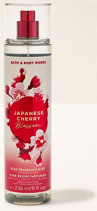 Body mist Japanese Cherry Blossom, da Bath and Body Works, frasco de 236 ml