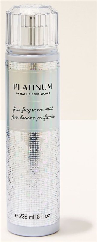 Body mist Platinum, da Bath and Body Works, frasco de 236 ml