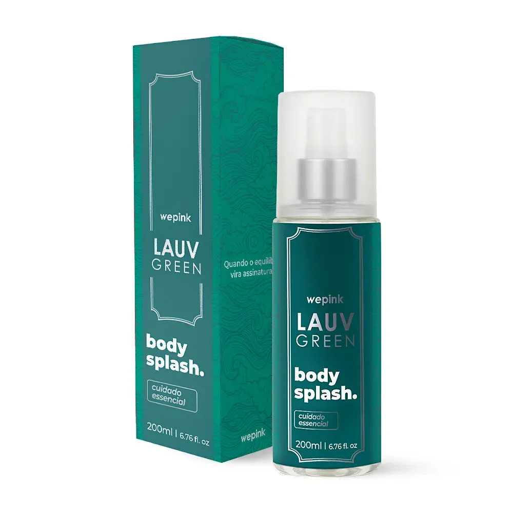 Body splash masculino Wepink Lauv Green desodorante colônia 200 ml, frasco verde