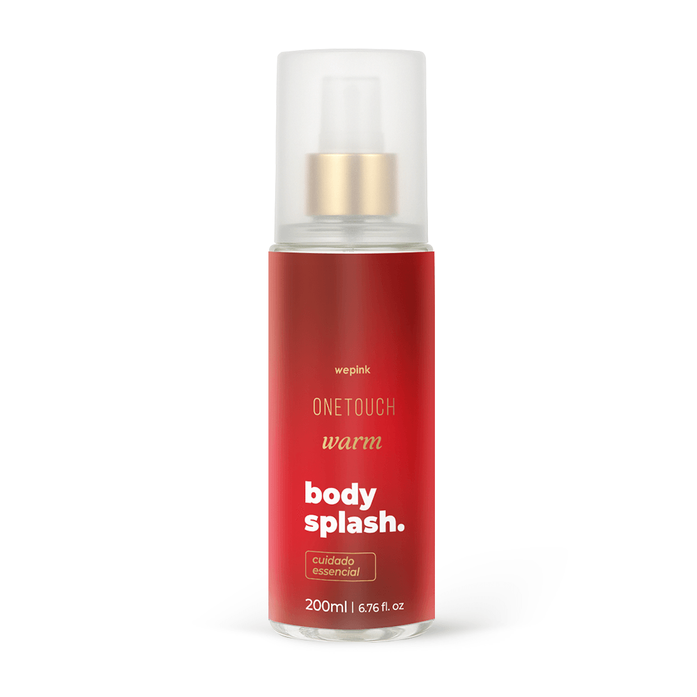 Body splash Wepink One Touch Warm desodorante colônia 200 ml, frasco vermelho