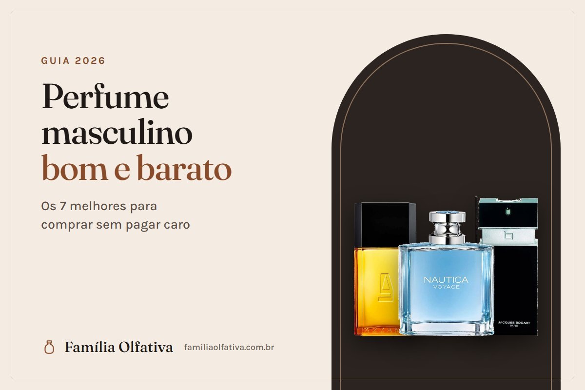 Perfumes masculinos bons e baratos: Nautica Voyage, Azzaro Pour Homme e Silver Scent