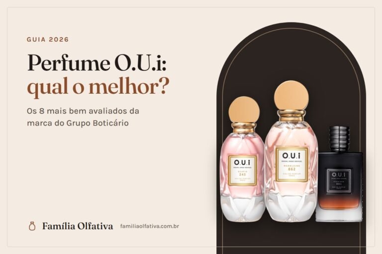 Capa do guia: qual o melhor perfume O.U.i, com os frascos Scapin 245, Madeleine 862 e Iconique 001