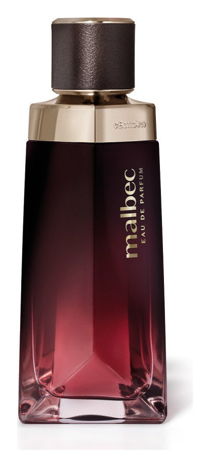 Perfume da Boticário que fixa mais: Malbec Eau de Parfum 90 ml, frasco vinho com tampa de couro