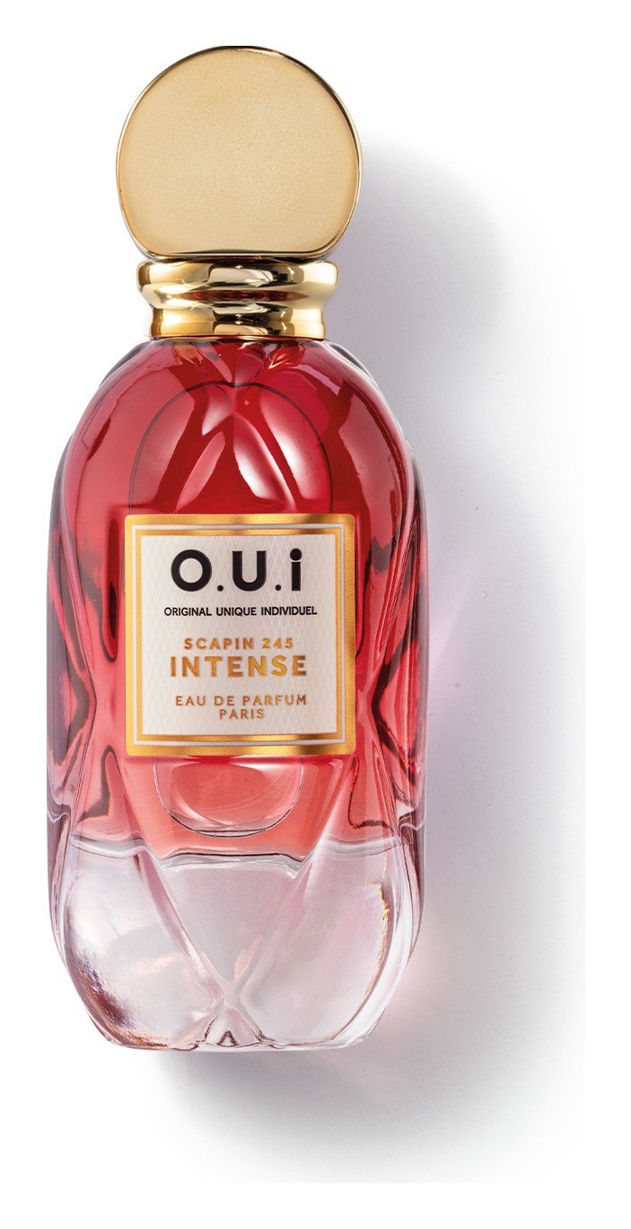 Perfume O.U.i Scapin 245 Intense Eau de Parfum 75 ml, frasco vermelho