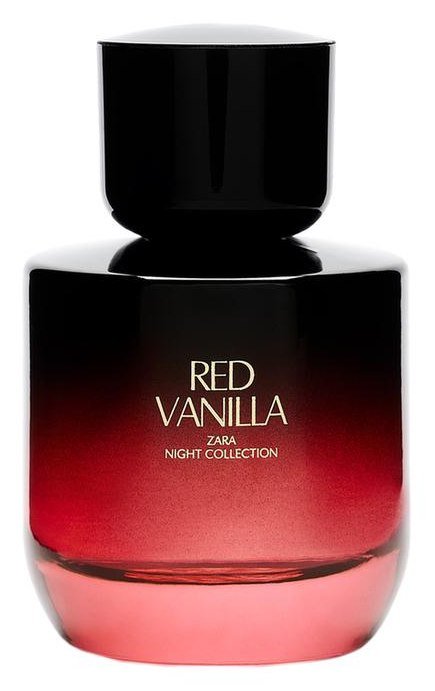 Perfume Zara feminino Red Vanilla Eau de Toilette 90 ml, frasco avermelhado