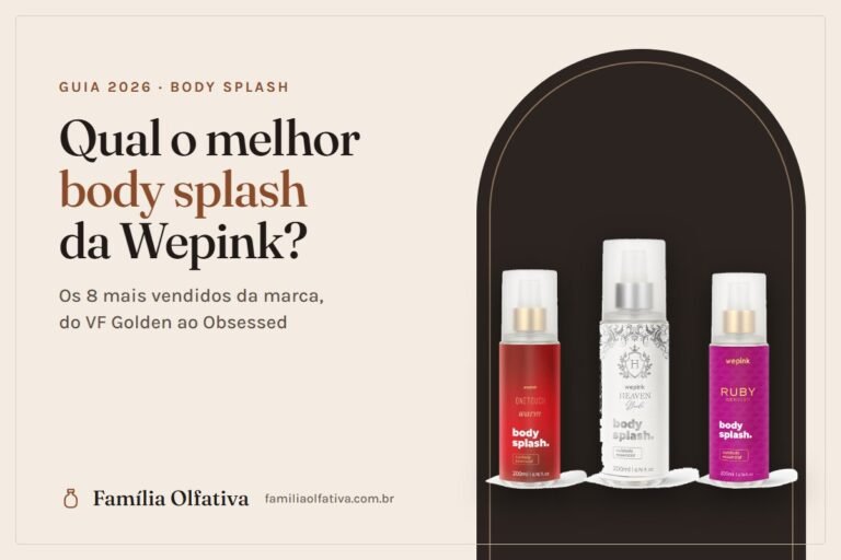 Capa do guia dos melhores body splash da Wepink, com One Touch Warm, Heaven Bride e Ruby Rhodolite