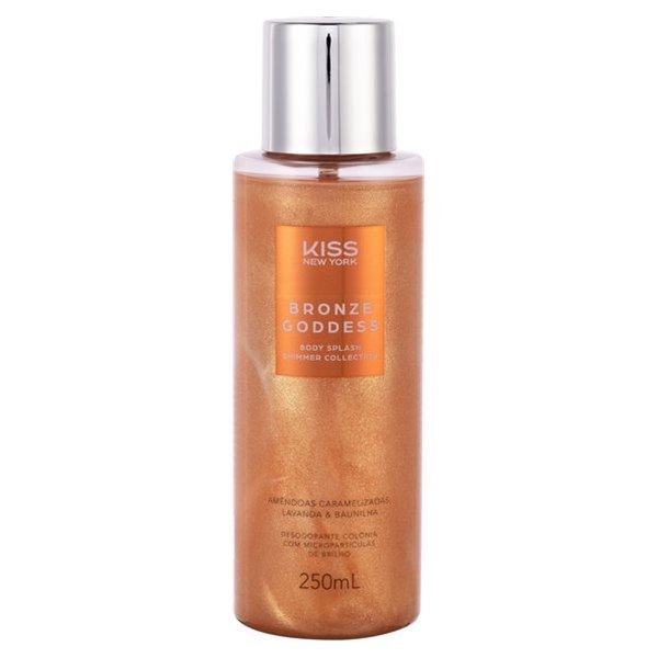Body splash Kiss New York Bronze Goddess com brilho