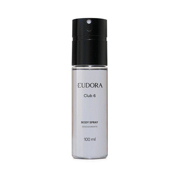 Body spray masculino Club 6, da Eudora, 100 ml