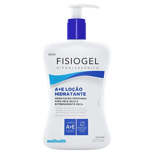 Hidratante sem perfume Fisiogel A+E loção 475 ml