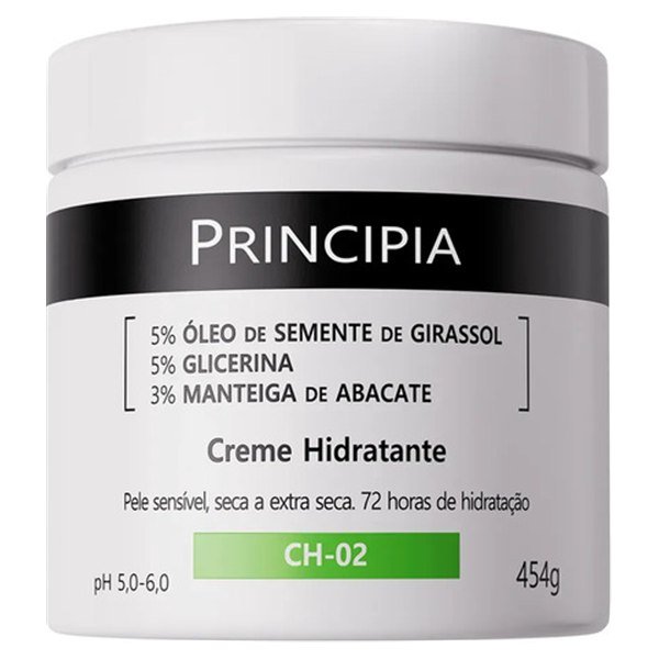 Creme hidratante sem perfume Principia CH-02 454 g