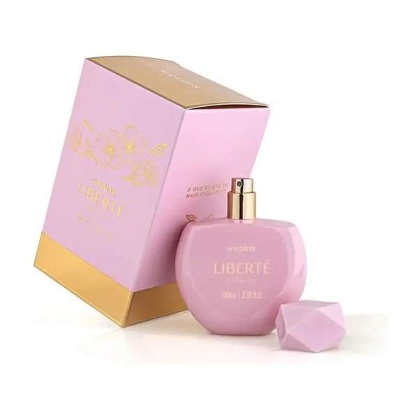 Perfume Liberté Exclusif da Wepink, frasco rosa