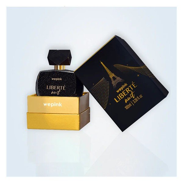 Perfume Liberté Nuit da Wepink, frasco preto
