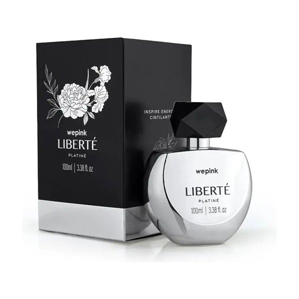 Perfume Liberté Platiné Wepink, frasco prateado de 100 ml