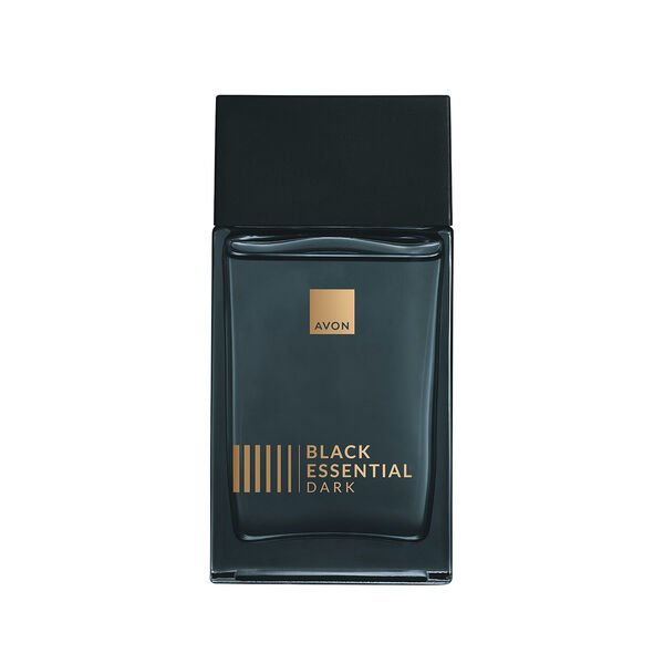 Frasco do perfume Black Essential Dark, da Avon