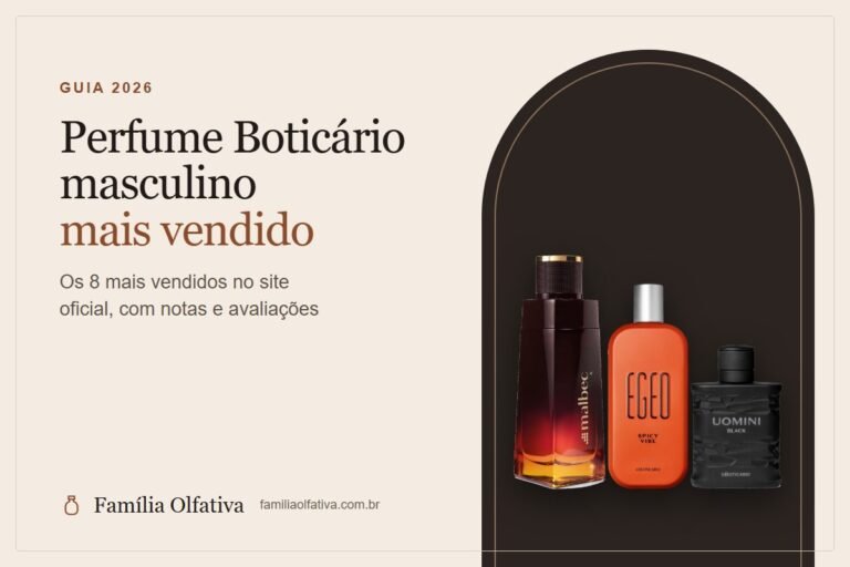 Perfume Boticário masculino mais vendido: Malbec X, Egeo Spicy Vibe e Uomini Black