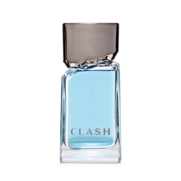 Frasco azul do perfume Clash, do Boticário