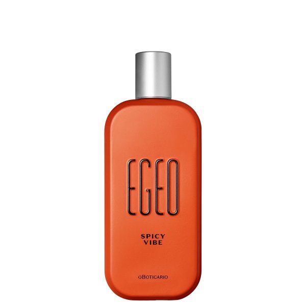Frasco laranja do perfume Egeo Spicy Vibe, do Boticário