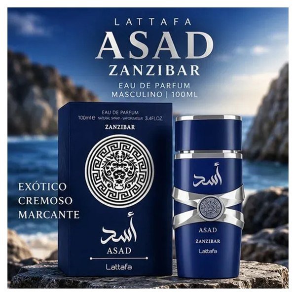 Perfume Lattafa Asad Zanzibar masculino 100 ml