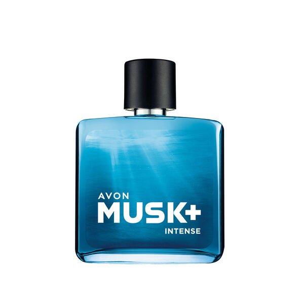 Frasco do perfume Musk+ Intense, da Avon